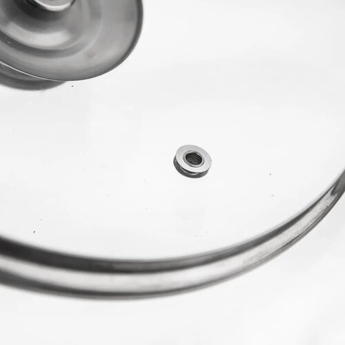 Orion Szklana pokrywa z uchwytem ze stali nierdzewnej, śr. 22 cm