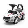 Baby Mix Odpychacz dla dzieci z dźwiękiem Racer, biały