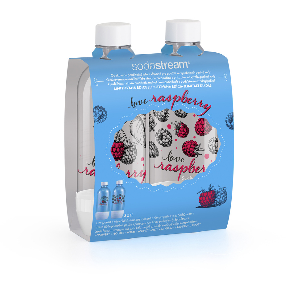 Obrázok Fľaška Sodastream JET Love Raspberry 2x 1 litr