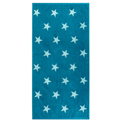 Brisača Stars turkizna, 70 x 140 cm