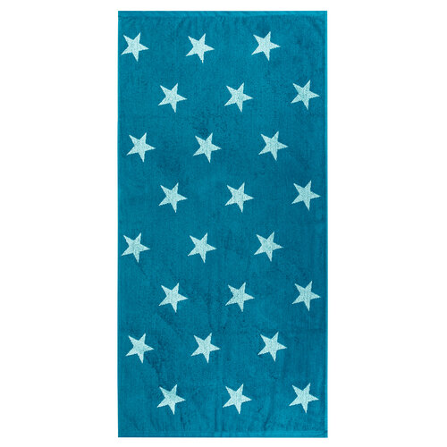 Brisača Stars turkizna, 70 x 140 cm