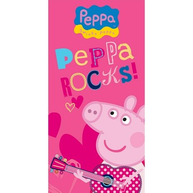 Peppa Rock törölköző, 70 x 140 cm