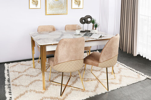 Set de scaune de sufragerie Madrid Brown, 2 buc.