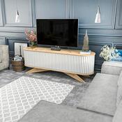 Stor Sapphire Oak and White TV-állvány