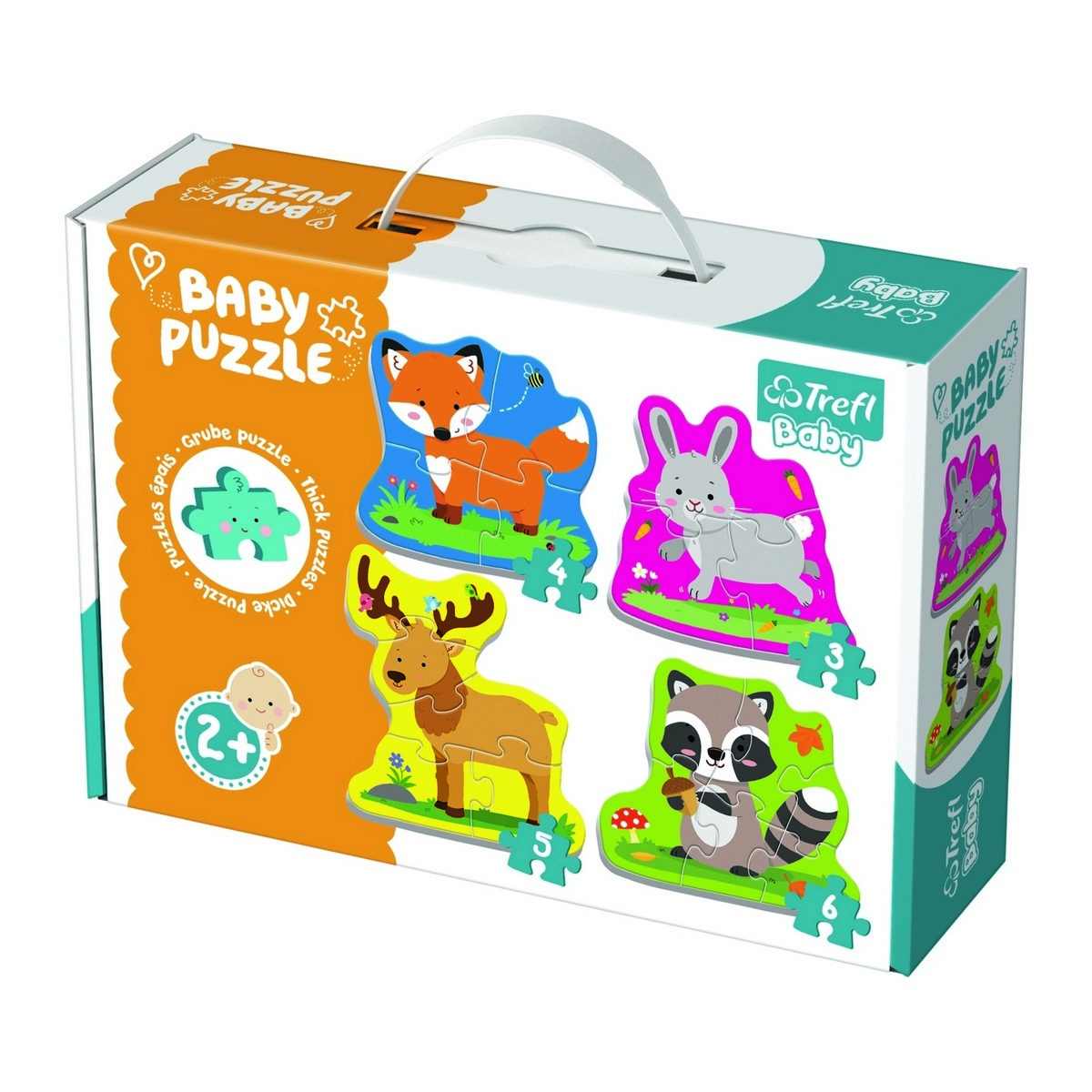 Trefl Baby puzzle Zwierzęta w lesie, 4w1