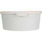 Set de caserole EH din plastic 3 buc, crem