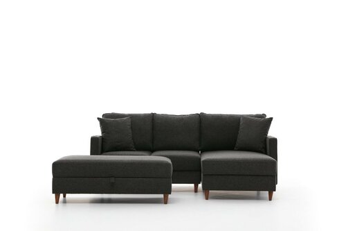 Sofa narożna Eva Prawa Antracyt
