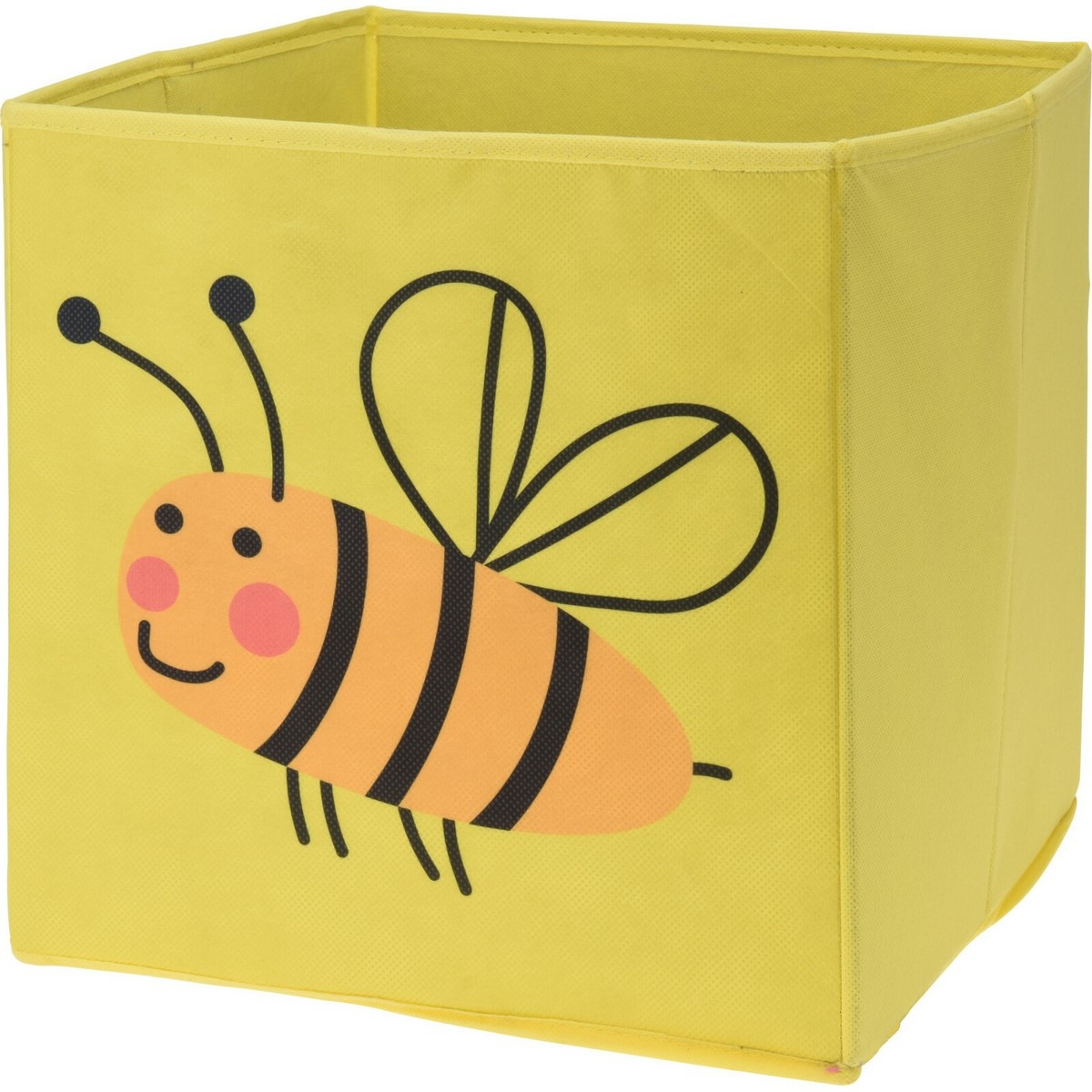 Detský textilný úložný box Včielka, 30 x 30 x 30 c