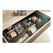 Compactor Úložný organizér do zásuvky S TEX, 12 x 12 x 7 cm, taupe