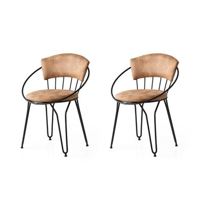 Set de scaune de sufragerie Istanbul Beige andBlack, 2 buc.