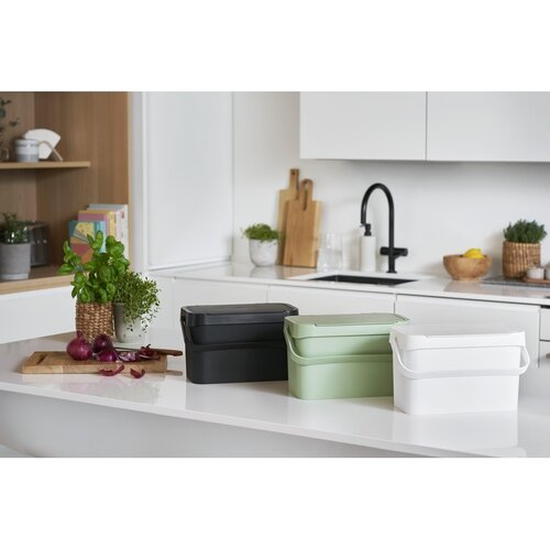 SmartStore Plastikowy kosz na odpady organiczne Collect, czarny, 5 l