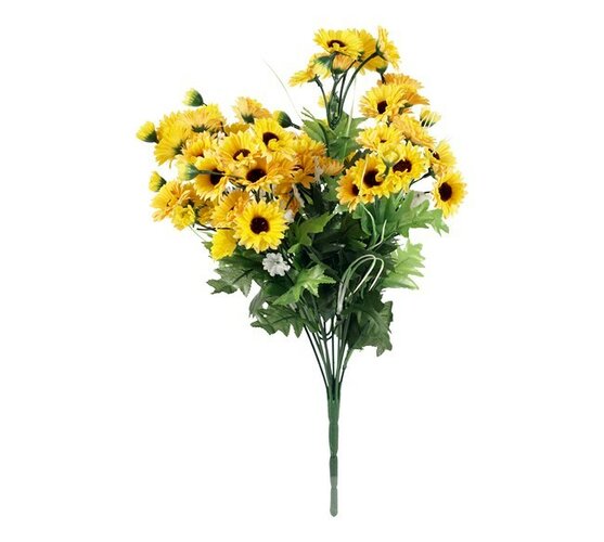 Umělá kytice žlutých květin