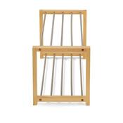 Metalowa szafka na buty FRAME 2, w kolorze naturalnym