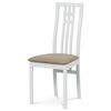 Scaun de masă din lemn masiv BC-2482 WT, alb