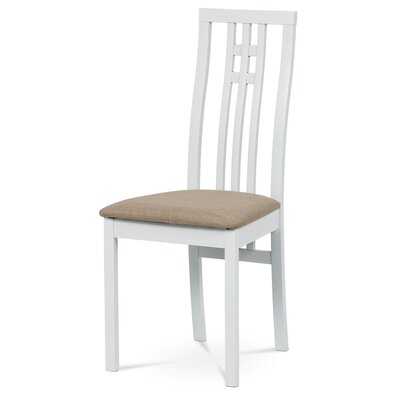 Scaun de masă din lemn masiv BC-2482 WT, alb