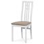 Krzesło do jadalni z litego drewna BC-2482 WT, biały