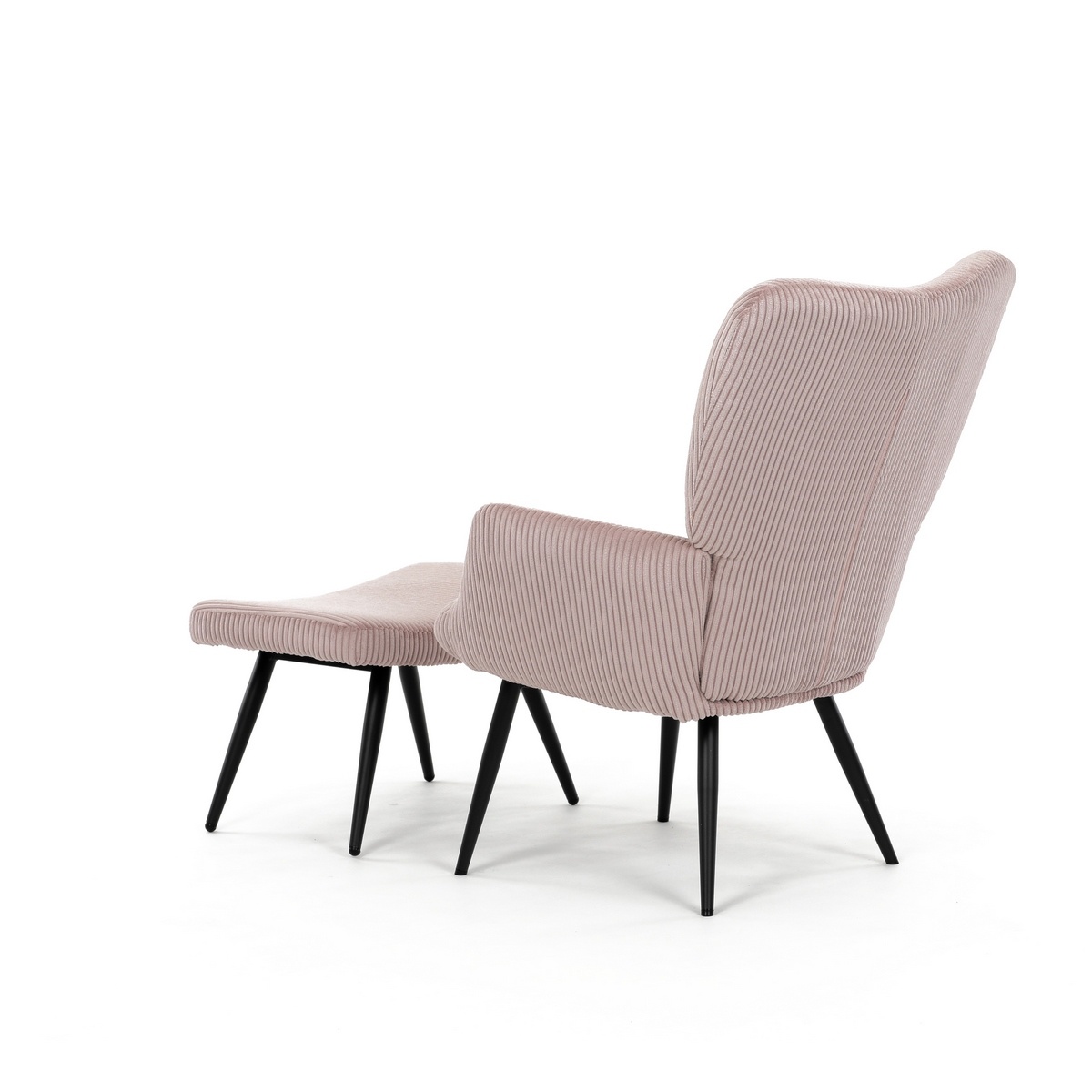 Relaxačné kreslo s podnožkou L7285 PINK6, ružové