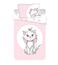 Detské bavlnené obliečky do postieľky Marie cat like pink baby, 100 x 135 cm, 40 x 60 cm