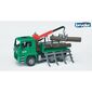 Bruder 2769 Vehicule forestiere MAN TGA Camion delemne cu braț de încărcare și 3 bușteni
