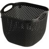 Plastična košarica Ratan 19 x 23 x 23 cm, črna