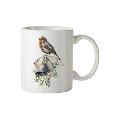 Bohemia Gifts Керамічна чашка Птах, 350 мл
