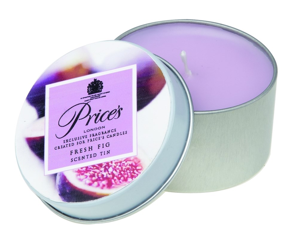 Up and Down Price´s vonná sviečka v plechu Šťavnatá figa, 3 ks