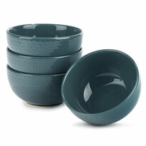 Orion Sada keramických misiek Relief, 14 cm, 4 ks, petrolejová Orion Sada keramických misiek Relief, 14 cm, 4 ks, petrolejová
