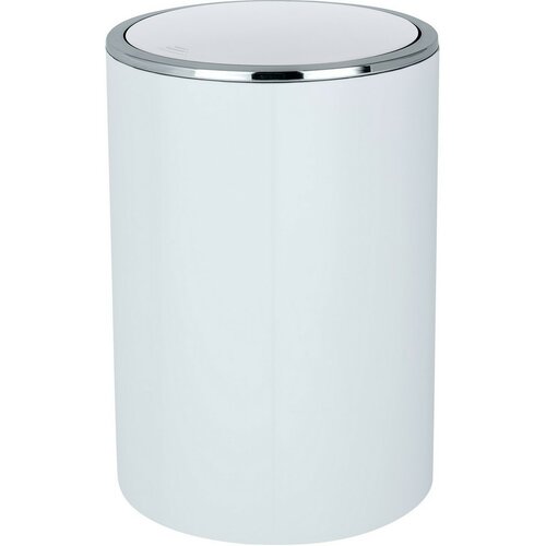 Wenko Inca 5 l koš za smeti s poklopcem, bel