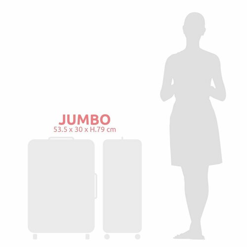 Compactor Cosmos XL utazóbőrönd, 53,5 x 31 x 80cm, ezüst