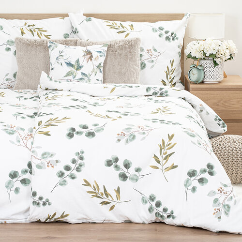 Lenjerie de pat din bumbac 4Home Eucalyptus , 140x 220 cm, 70 x 90 cm