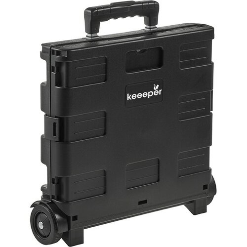 Keeeper Skládací nákupní vozík Olli 45 l Black