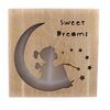 Sweet dreams fa függeszthető, világító dekoráció, 25 x 25 cm