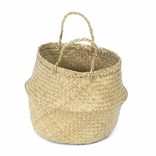 Compactor Pletený úložný košík z mořské trávyBelly, 35 x 32 cm, přírodní