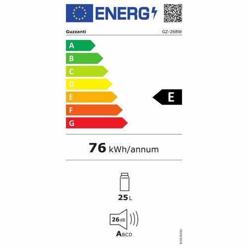 Guzzanti GZ 26BW termoelektromos hűtőláda , 39 x29 x 45 cm