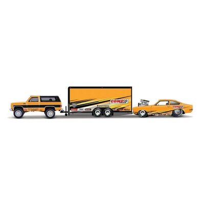 Maisto 11404CH - Design Team Haulers, 1979 Chevrolet K5 Blazer, Car Trail., 1971 Chev. Vega, 1:64