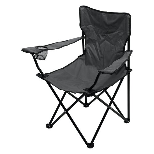 Cattara 13447 Camping zložljivi stol Bari, siva ,49 x 39 x 84 cm