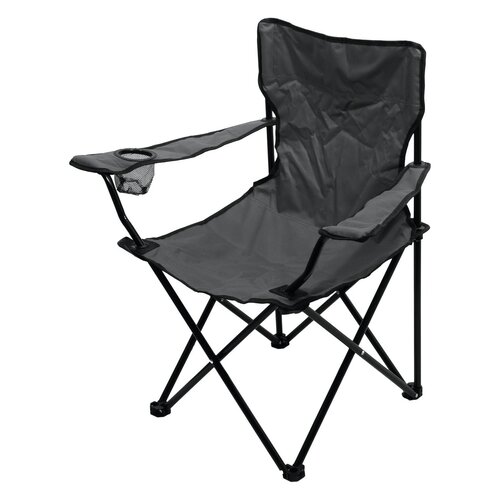 Cattara 13447 Sklopni kamp stol Bari, siva, 49 x39 x 84 cm
