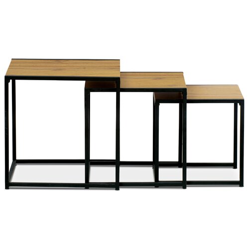 Set de măsuțe de conferință, stejar sălbatic, 3buc.
