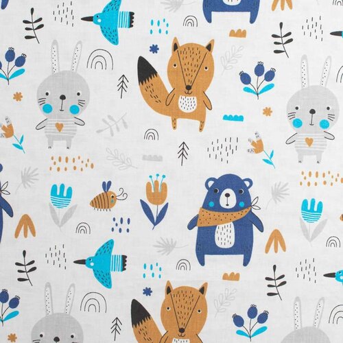New Baby Detská deka z Minky Medvedíci modrá, 80 x 102 cm
