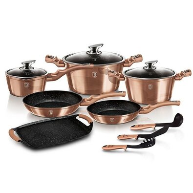 Set veselă 12 piese Berlinger Haus RosegoldMetallic Line