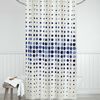 Pöttyök zuhanyfüggöny, kék, 180 x 200 cm