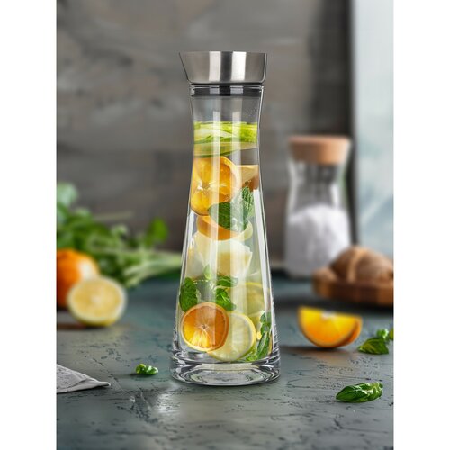 Banquet Karafa steklena z nerjavečim lijakom DALEN1000 ml
