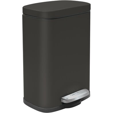 Spirella Pedálový odpadkový kôš soft-close Akira 12 l, matná čierna