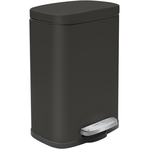 Coș de gunoi cu pedală soft-close Spirella Akira 12 l, negru mat