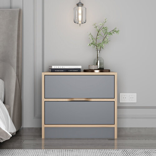 Noční stolek Elina Walnut Anthracite