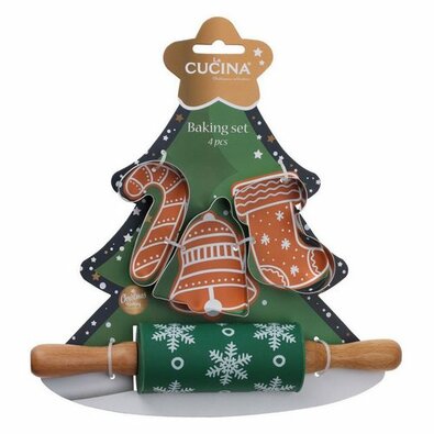 La Cucina 4-tlg. Backset Weihnachtsbaum