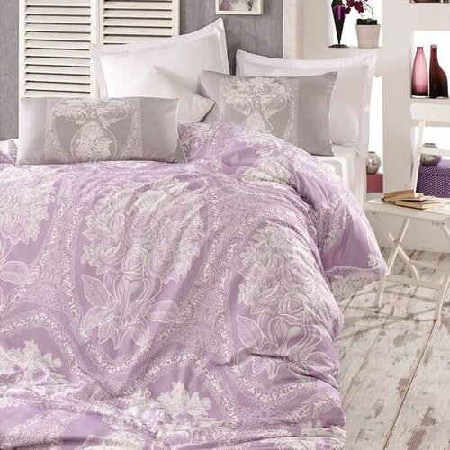 Homeville Bavlnené obliečky Adeline purple, 140 x 220 cm, 70 x 90 cm, 50 x 70 cm