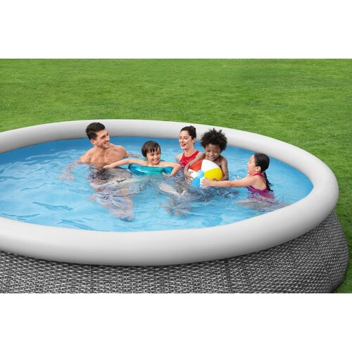 Bestway Aufblasbarer Pool Fast Set, 367 x 76 cm