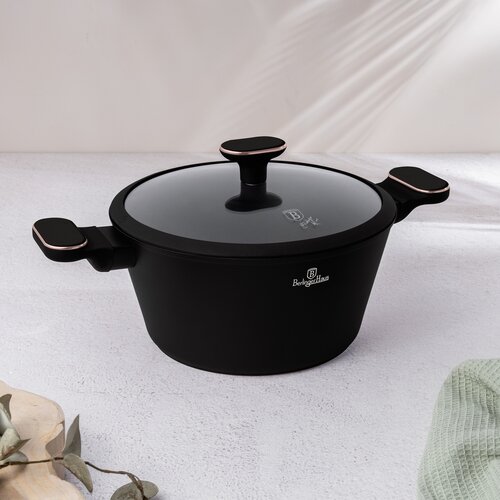 BerlingerHaus Set de vase cu suprafață din titan Black Rose, 10 piese