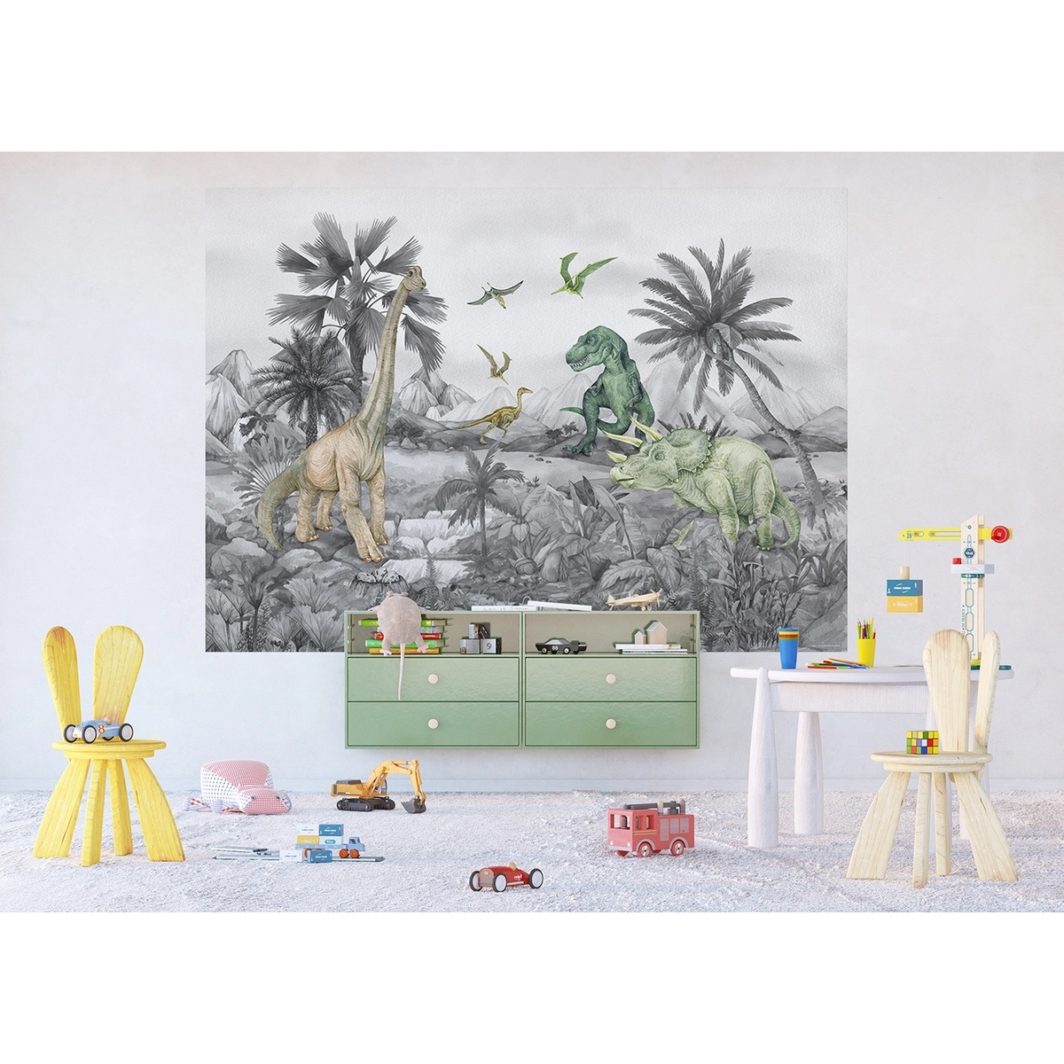 Gyermek fotótapéta Dino 252 x 182 cm, 4 részbőláll. termék 2. képe